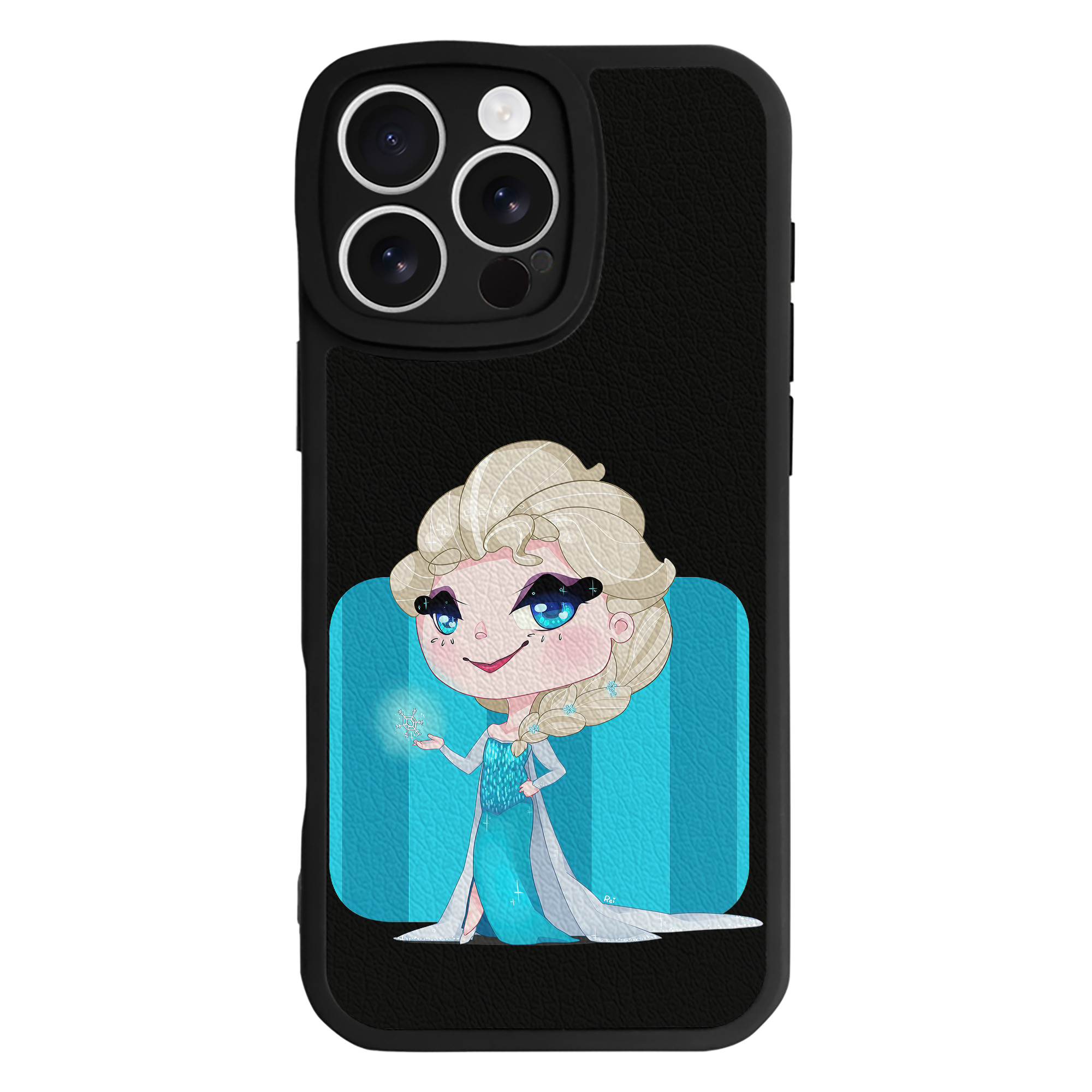 （画像用） アナと雪の女王 アンナ エルサ Frozen Anna Elsa 【iPhone 16シリーズ対応】シリコンスマホケース（レザー調） 材質：シリコン